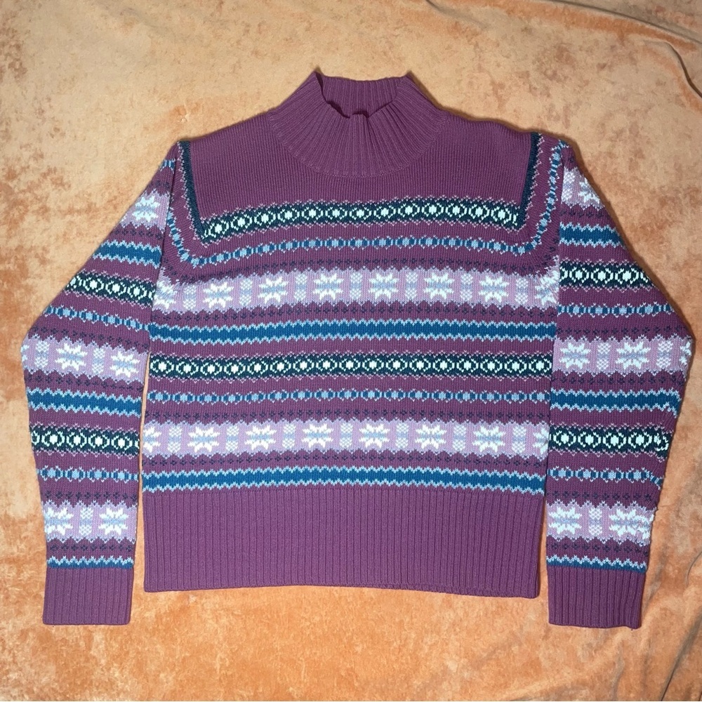 VINTAGE Crystal Kobe Sweater Purple and Pink Jumper size M